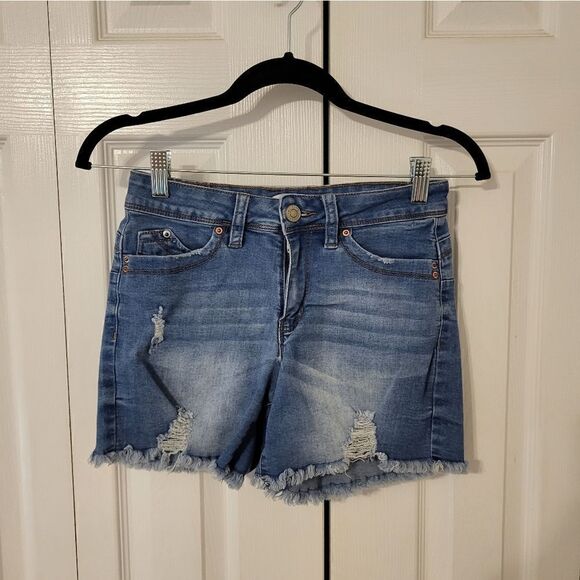 YMI Pants - YMI curvy fit factory distressed jean shorts